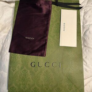 Gucci large shopping bag + silk pouch NEW
